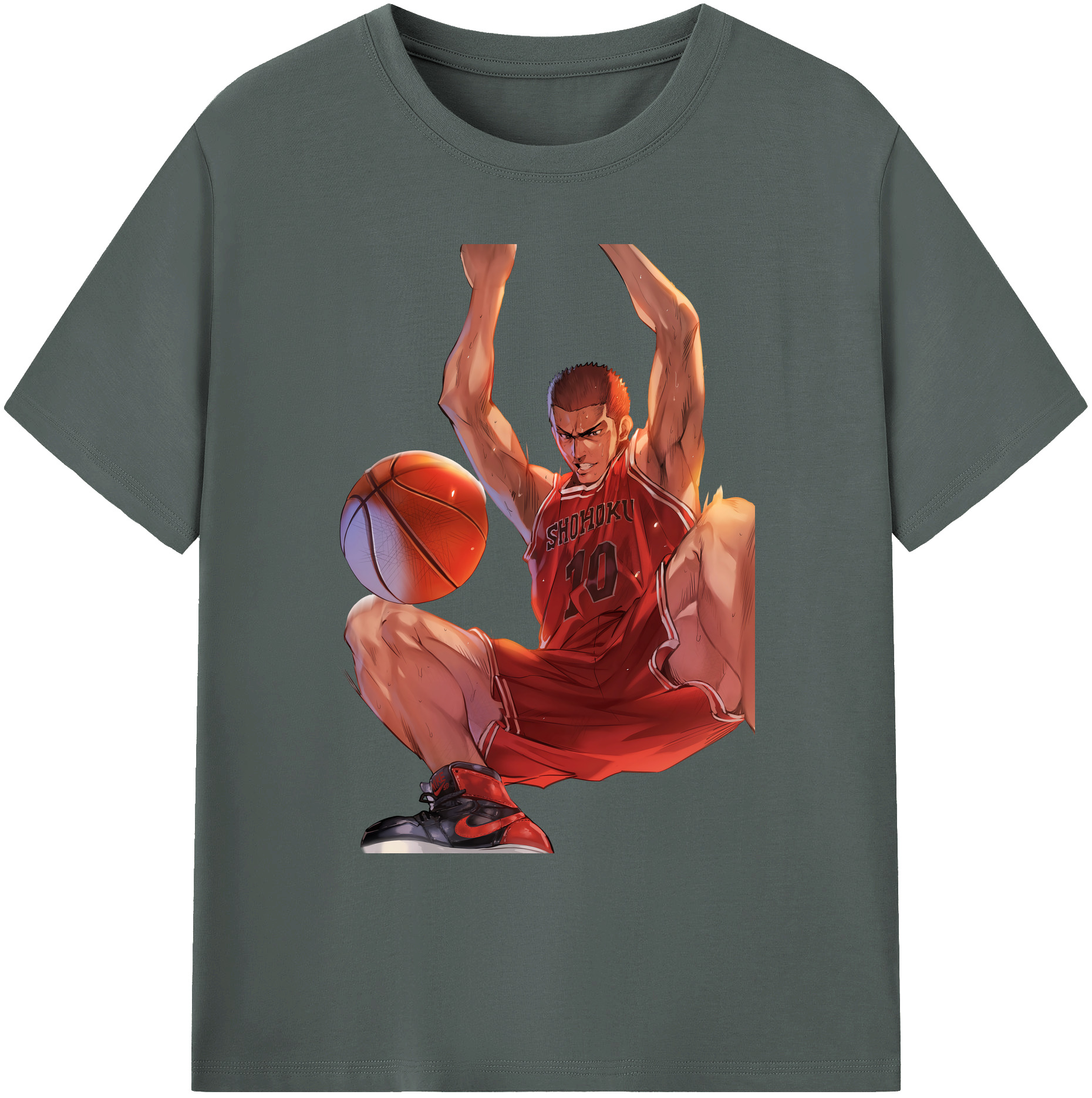 （画像用） SLAM DUNK／スラムダンク 綿100％ メンズ半袖Tシャツ｜肌触りやわらか＆通気性
